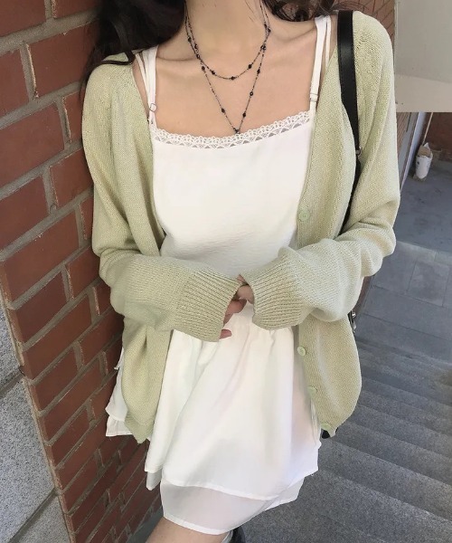 FAVORITO(ファヴォリート)の「ドローストリングティアードショートキャミワンピース(ワンピース・レディース・ホワイト/ブラック・F)」の5枚目の写真