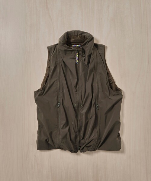 is-ness(イズネス)の「【is-ness/イズネス】Technical Ventilation Vest(ベスト・メンズ・ミント/カーキブラウン/ブラック・M)」の13枚目の写真
