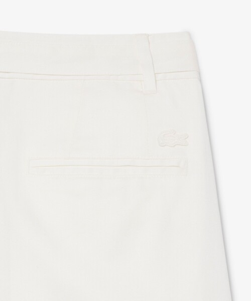 LACOSTE(ラコステ)の「リヨセル×リネンブレンドベルテッドバミューダショーツ タックショーツ(その他パンツ・レディース・オフホワイト・38/36)」の12枚目の写真