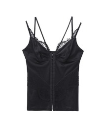 JOHN LAWRENCE SULLIVAN（ジョンローレンスサリバン）の「【JOHN LAWRENCE SULLIVAN/ジョンローレンスサリバン】JERSEY & LACE COMBINATION CAMISOLE/ジャージ＆レースコンビネーションキャミソール（キャミソール）」