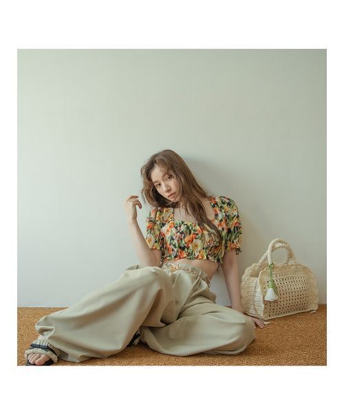 LILY BROWN(リリーブラウン)の「フリンジリボンミュールサンダル(サンダル・レディース・ブラック/インディゴブルー/ブラウン・S/M/L)」の9枚目の写真
