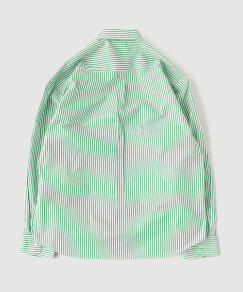 IKE BEHAR（アイクベーハー）の「IKE BEHAR / アイクベーハー Broad London Stripe SH（シャツ/ブラウス・メンズ・グリーン・LARGE/MEDIUM）」の2枚目の写真