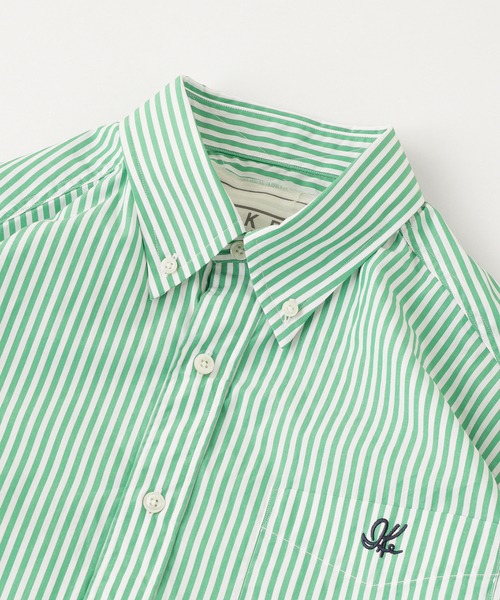 IKE BEHAR（アイクベーハー）の「IKE BEHAR / アイクベーハー Broad London Stripe SH（シャツ/ブラウス・メンズ・グリーン・LARGE/MEDIUM）」の3枚目の写真