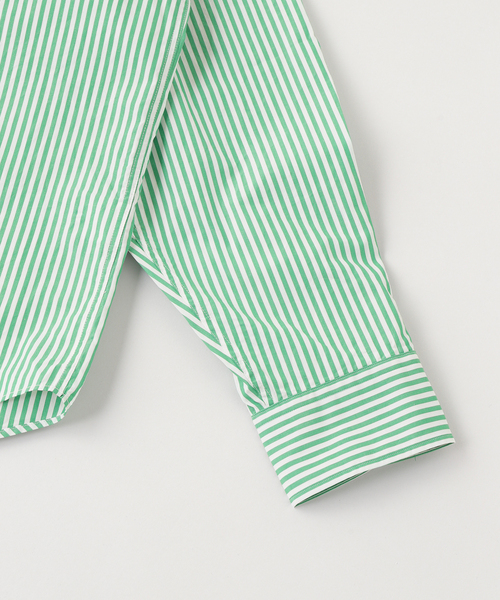 IKE BEHAR（アイクベーハー）の「IKE BEHAR / アイクベーハー Broad London Stripe SH（シャツ/ブラウス・メンズ・グリーン・LARGE/MEDIUM）」の4枚目の写真
