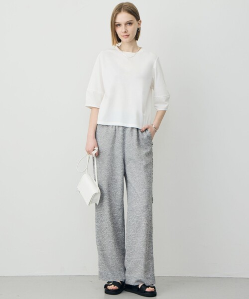 ICB(アイシービー)の「シャツジーナプレーディング ランタンスリーブカットソー(Tシャツ/カットソー・レディース・ブラック系/ダルブルー系/ライトオレンジ系/アイボリー系・X-SMALL/SMALL/MEDIUM)」の9枚目の写真