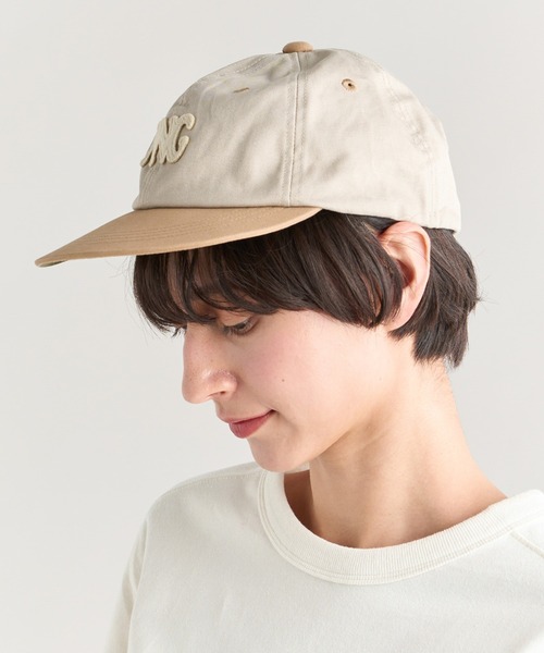 バ バイカラーCAP（WHT） COTTON TWILL BI-COLOR CAP/コットンツイル バイカラー キャップ