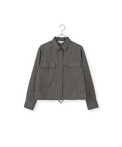 AOYAMA(アオヤマ)の「ドロストヘムシャツジャケット【涼】(シャツ/ブラウス・レディース・チャコールグレー/グレー系その他・M)」の9枚目の写真
