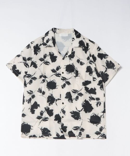Ritzy(リッツィー)の「花柄 オープンカラーの半袖シャツ(シャツ/ブラウス・メンズ・ベージュ/グリーン・L/M)」の11枚目の写真