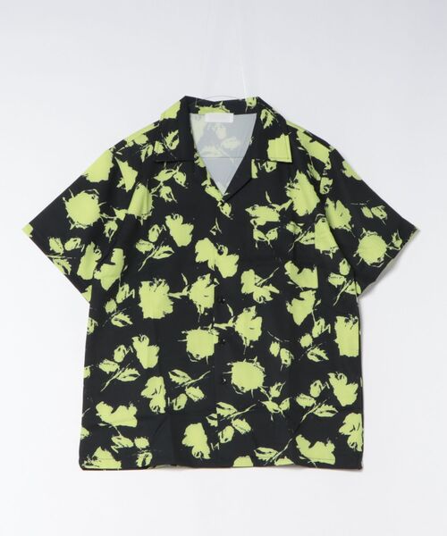 Ritzy(リッツィー)の「花柄 オープンカラーの半袖シャツ(シャツ/ブラウス・メンズ・ベージュ/グリーン・L/M)」の12枚目の写真
