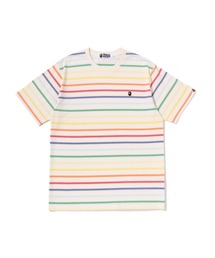 A BATHING APE(�A�x�C�V���O�G�C�v)��GRADIENT RAINBOW STRIPE ONE POINT TEE(T�V���c/�J�b�g�\�[)