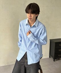 フェイクレイヤー長袖シャツ