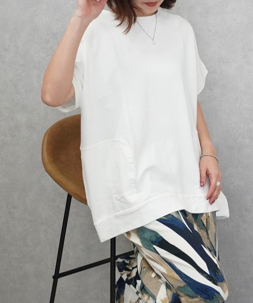 SELECT LEVERY(セレクトリベリー)の「ヘビーテリープルオーバー(Tシャツ/カットソー・レディース・カーキ/オフホワイト/グレー/チャコールグレー・MEDIUM/LARGE)」の1枚目の写真