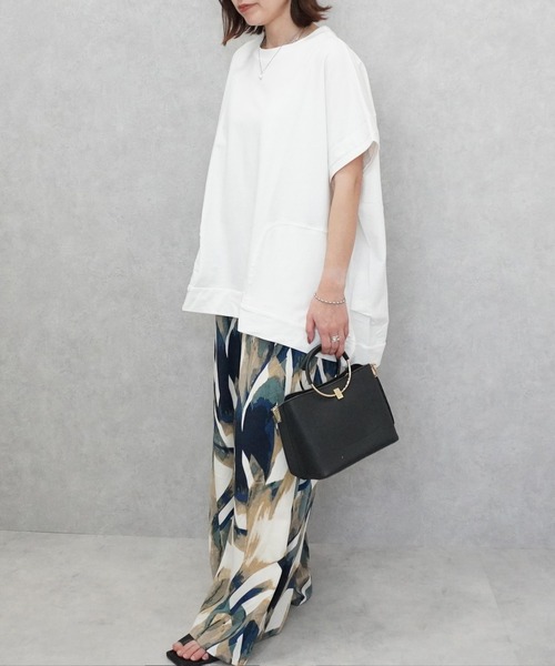 SELECT LEVERY(セレクトリベリー)の「ヘビーテリープルオーバー(Tシャツ/カットソー・レディース・カーキ/オフホワイト/グレー/チャコールグレー・MEDIUM/LARGE)」の5枚目の写真