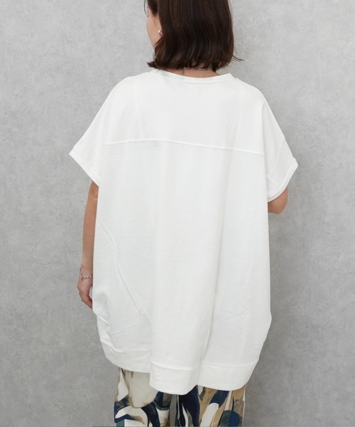 SELECT LEVERY(セレクトリベリー)の「ヘビーテリープルオーバー(Tシャツ/カットソー・レディース・カーキ/オフホワイト/グレー/チャコールグレー・MEDIUM/LARGE)」の7枚目の写真