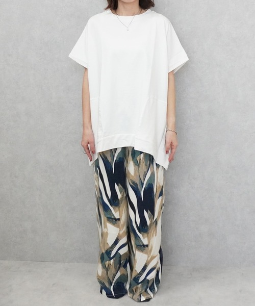 SELECT LEVERY(セレクトリベリー)の「ヘビーテリープルオーバー(Tシャツ/カットソー・レディース・カーキ/オフホワイト/グレー/チャコールグレー・MEDIUM/LARGE)」の14枚目の写真