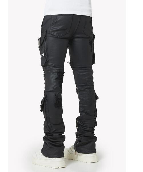 L.H.P(エルエイチピー)の「GUAPI/グアピ/Black Ops Waxed Denim(デニムパンツ・メンズ・ブラック・28/34/32/30)」の4枚目の写真