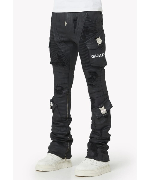 L.H.P(エルエイチピー)の「GUAPI/グアピ/Black Ops Waxed Denim(デニムパンツ・メンズ・ブラック・28/34/32/30)」の6枚目の写真