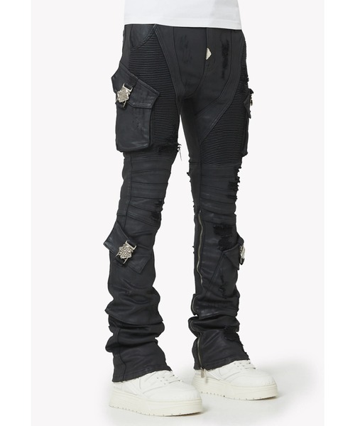 L.H.P(エルエイチピー)の「GUAPI/グアピ/Black Ops Waxed Denim(デニムパンツ・メンズ・ブラック・28/34/32/30)」の7枚目の写真