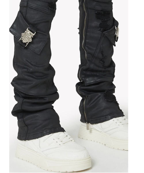 L.H.P(エルエイチピー)の「GUAPI/グアピ/Black Ops Waxed Denim(デニムパンツ・メンズ・ブラック・28/34/32/30)」の10枚目の写真