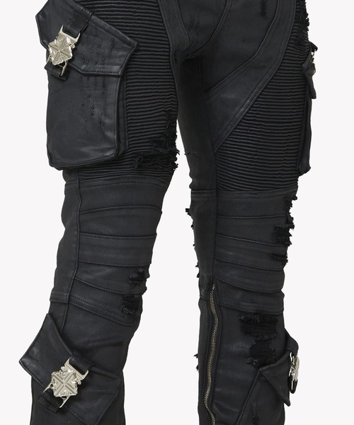 L.H.P(エルエイチピー)の「GUAPI/グアピ/Black Ops Waxed Denim(デニムパンツ・メンズ・ブラック・28/34/32/30)」の11枚目の写真