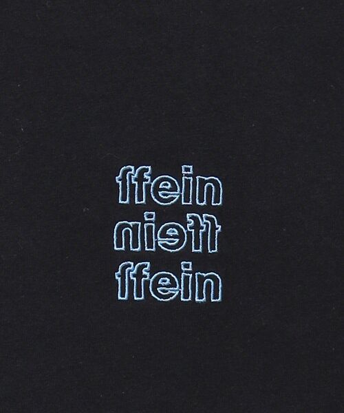 FFEIN(フェイン)の「【FFEIN(フェイン)】ワンポイント3段ロゴアウトライン刺繍ショート丈Tシャツ / クルーネック 半袖 ワンポイント シンプル 刺繍【短丈】(Tシャツ/カットソー・メンズ・ホワイト/ネイビー/ブラック・LARGE/MEDIUM/SMALL)」の16枚目の写真