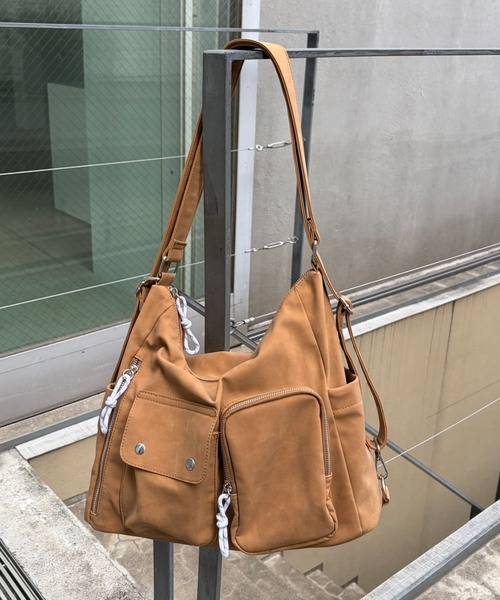 セール】【ZOZO限定】【多収納】アソート素材3WAYマルチウェイBAG