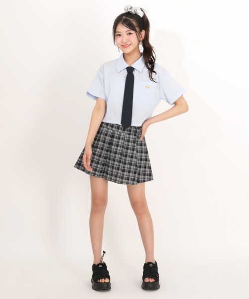 PINKHUNT(ピンクハント)の「PINKHUNT ネクタイ付きシャツ 1820K(シャツ/ブラウス・キッズ・ホワイト/スカイブルー系1・150cm/160cm/130cm/140cm/120cm)」の15枚目の写真