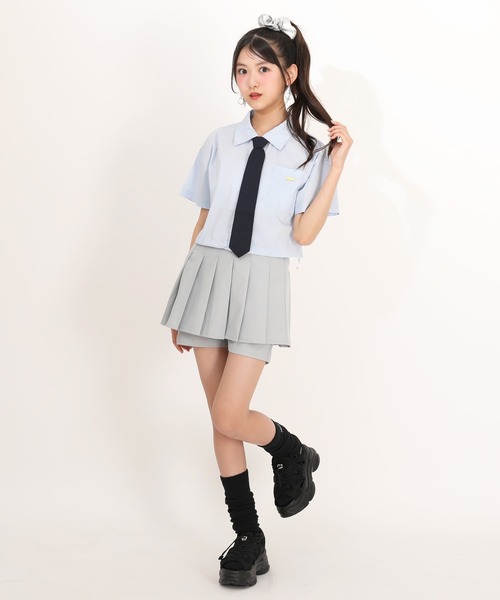 PINKHUNT(ピンクハント)の「PINKHUNT ネクタイ付きシャツ 1820K(シャツ/ブラウス・キッズ・ホワイト/スカイブルー系1・150cm/160cm/130cm/140cm/120cm)」の17枚目の写真