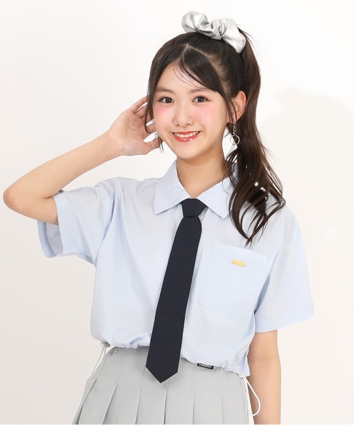 PINKHUNT(ピンクハント)の「PINKHUNT ネクタイ付きシャツ 1820K(シャツ/ブラウス・キッズ・ホワイト/スカイブルー系1・150cm/160cm/130cm/140cm/120cm)」の18枚目の写真