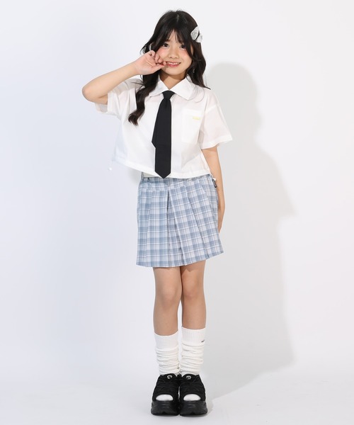 PINKHUNT(ピンクハント)の「PINKHUNT ネクタイ付きシャツ 1820K(シャツ/ブラウス・キッズ・ホワイト/スカイブルー系1・150cm/160cm/130cm/140cm/120cm)」の21枚目の写真