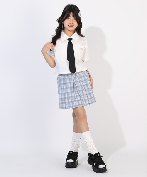 PINKHUNT(ピンクハント)の「PINKHUNT ネクタイ付きシャツ 1820K(シャツ/ブラウス・キッズ・ホワイト/スカイブルー系1・150cm/160cm/130cm/140cm/120cm)」の22枚目の写真