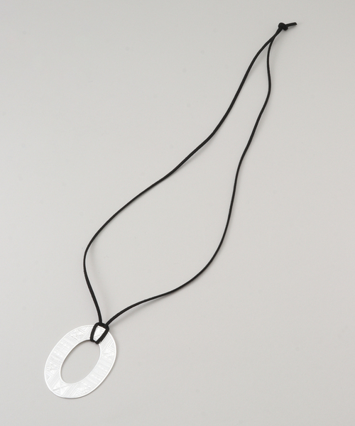 SLOBE IENA(スローブイエナ)の「ADRAR/アドラル OVAL NECKLACE(ネックレス・レディース・シルバー・FREE)」の2枚目の写真