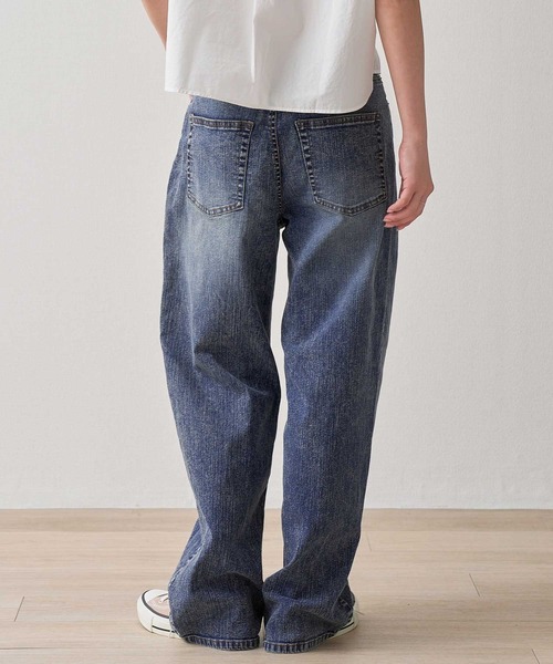 .WORKS(ドットワークス)の「10ozストレッチデニム 接触冷感ワイドデニム(デニムパンツ・レディース・ネイビー系1/ブルー系2/ネイビー系2/ブルー系1・67/64/61)」の22枚目の写真