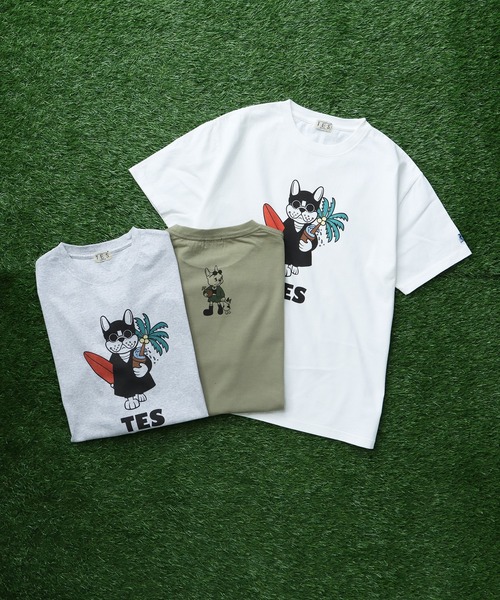 The Endless Summer(エンドレスサマー)の「TES HITMAN T-SHIRT/ Tシャツ(Tシャツ/カットソー・メンズ・グレー/ホワイト/グリーン系その他3・SMALL/MEDIUM/LARGE/X-LARGE/XX-LARGE)」の14枚目の写真