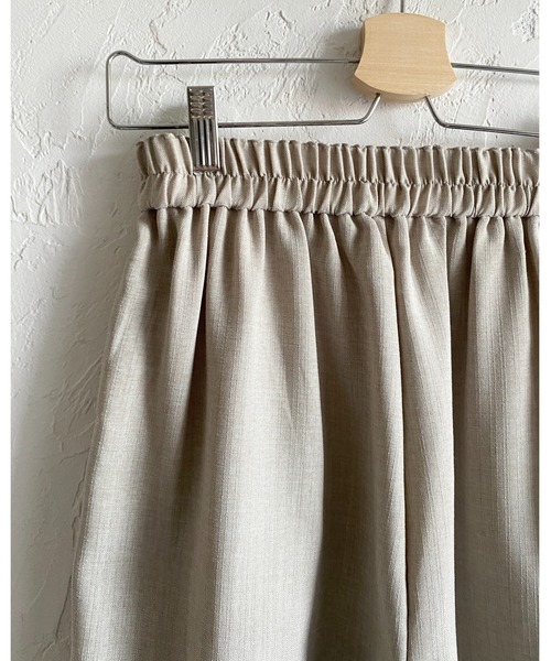She's Closet(シーズクローゼット)の「リネンタッチ半袖ダブルテーラードジャケット&ワイドパンツセットアップ(セットアップ・レディース・モカ/ベージュ/ブラック・FREE)」の10枚目の写真
