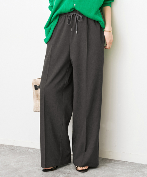 Spick & Span(スピックアンドスパン)の「《手洗い可 / 追加2》PEウォッシャブルイージースラックスパンツ(スラックス・レディース・ブラウン/チャコールグレー/ベージュ・40/38/36/34)」の7枚目の写真