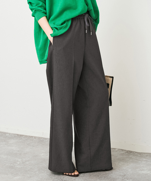 Spick & Span(スピックアンドスパン)の「《手洗い可 / 追加2》PEウォッシャブルイージースラックスパンツ(スラックス・レディース・ブラウン/チャコールグレー/ベージュ・40/38/36/34)」の8枚目の写真