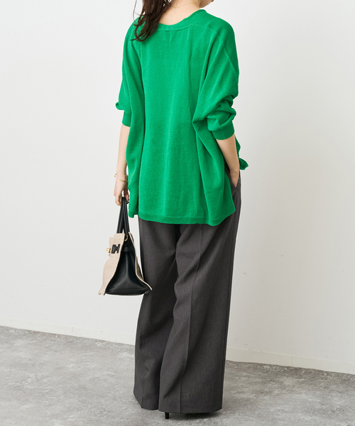Spick & Span(スピックアンドスパン)の「《手洗い可 / 追加2》PEウォッシャブルイージースラックスパンツ(スラックス・レディース・ブラウン/チャコールグレー/ベージュ・40/38/36/34)」の10枚目の写真
