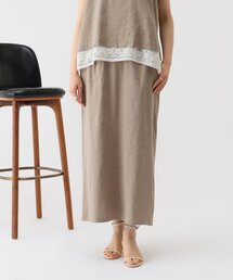 BEARDSLEY | リネンストレッチアイラインスカート(スカート)