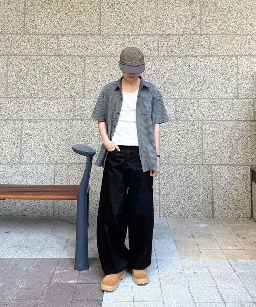 NOT ONLY FOR TODAY（ノットオンリーフォートゥデイ）の「チェックポケット半袖シャツ[ブラック]（シャツ/ブラウス・メンズ・その他・X-LARGE/MEDIUM/LARGE）」の6枚目の写真
