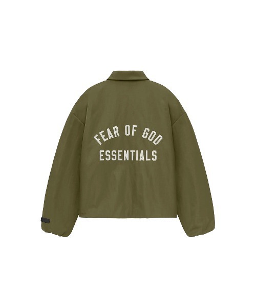 FOG ESSENTIALS(エフオージーエッセンシャルズ)の「フィア オブ ゴッド エッセンシャルズ 【Fear of God ESSENTIALS】 - ジャケット【TEXTURED NYLON TRUCKER JKT MIL 202BT246385F】(ナイロンジャケット・メンズ・グリーン・XL)」の2枚目の写真