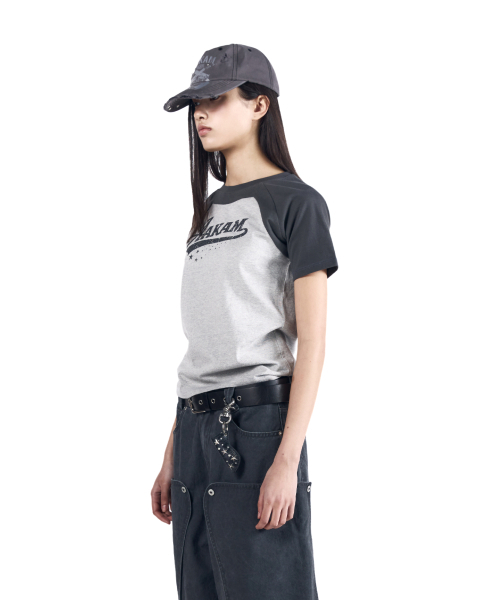 AAKAM(アーカム)の「Authentic Raglan Half Top (Gray)(Tシャツ/カットソー・レディース・その他・2/1/3)」の11枚目の写真