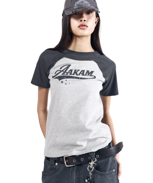 AAKAM(アーカム)の「Authentic Raglan Half Top (Gray)(Tシャツ/カットソー・レディース・その他・2/1/3)」の12枚目の写真