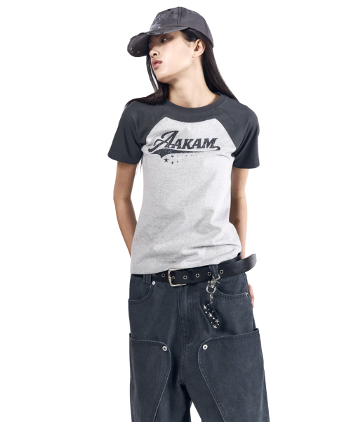 AAKAM(アーカム)の「Authentic Raglan Half Top (Gray)(Tシャツ/カットソー・レディース・その他・2/1/3)」の15枚目の写真