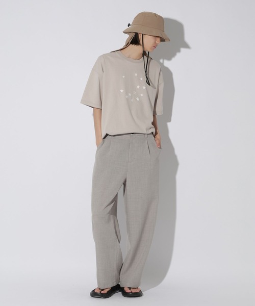 LAKOLE(ラコレ)の「スター柄加工T / 669290(Tシャツ/カットソー・メンズ・グリーン/ブラック/グレー・LARGE/MEDIUM)」の6枚目の写真