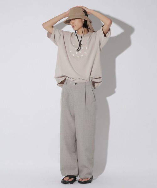 LAKOLE(ラコレ)の「スター柄加工T / 669290(Tシャツ/カットソー・メンズ・グリーン/ブラック/グレー・LARGE/MEDIUM)」の7枚目の写真