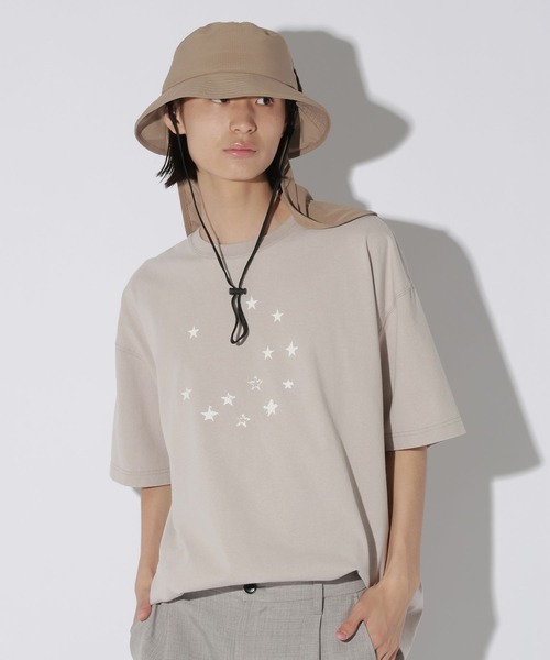 LAKOLE(ラコレ)の「スター柄加工T / 669290(Tシャツ/カットソー・メンズ・グリーン/ブラック/グレー・LARGE/MEDIUM)」の8枚目の写真