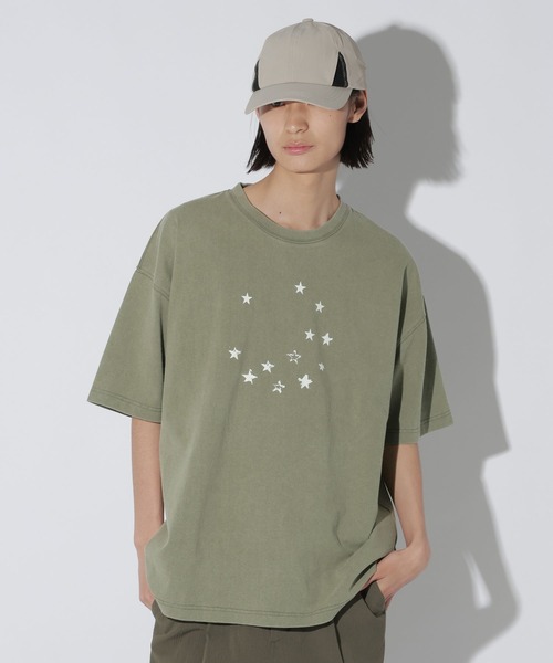 LAKOLE(ラコレ)の「スター柄加工T / 669290(Tシャツ/カットソー・メンズ・グリーン/ブラック/グレー・LARGE/MEDIUM)」の16枚目の写真