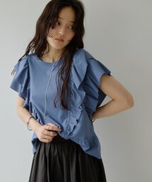 【Noka】フリルデザインTシャツ