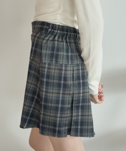 Birthday room(バースデイルーム)の「チェックプリーツミニSK/Plaid pleated mini skirt(スカート・レディース・ブラウン/グレー・FREE)」の8枚目の写真